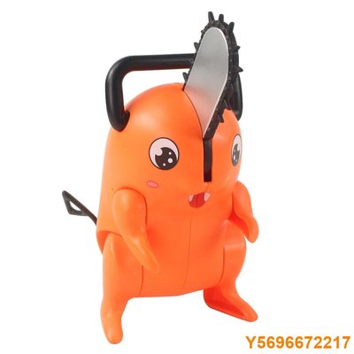 布袋小子1 件 14 厘米日本動漫 Q 版電鋸人電鋸惡魔 Pochita PVC 可動人偶模型系列玩具兒童
