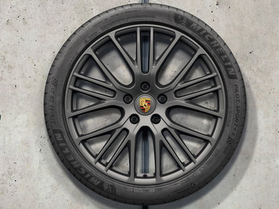 ✽顯閣商行✽德國原廠Porsche Panamera Exclusive Design 21吋 灰色 鋁圈含胎組 GTS