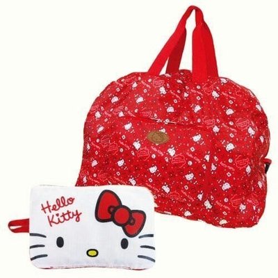 *日韓小舖*日本 Hello Kitty輕便折疊旅行袋.購物袋~
