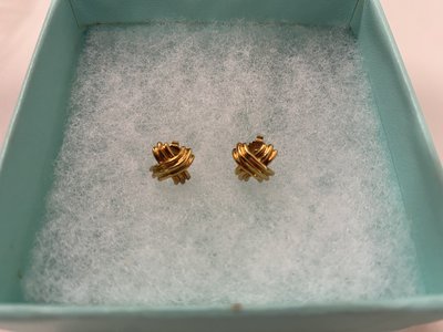 Tiffany 18k 750 耳環