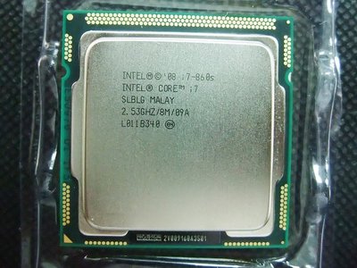 【含稅】Intel i7-860S 2.53G 8M 1156 四核八線 低功耗82W 庫存正式散片CPU 一年保