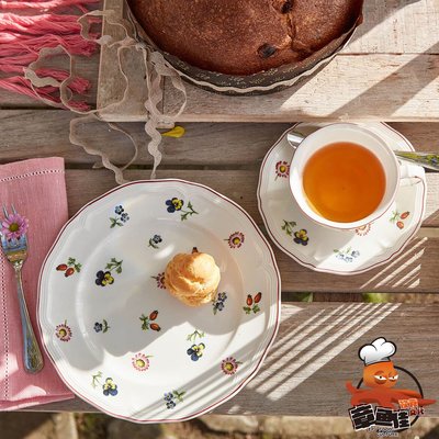 德國Villeroy &amp; Boch唯寶小花園碎花瓷餐具盤子碗咖啡杯碟組茶杯