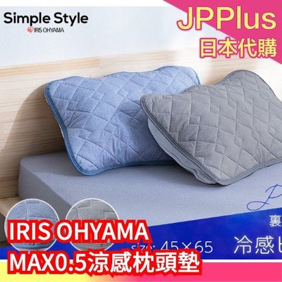 【極涼感】日本IRIS OHYAMA 涼感枕頭墊 涼感枕頭套 Q-MAX0.5 接觸冷感 極冷 涼感 枕套 透氣舒適