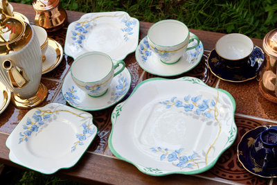【旭鑫骨瓷】Royal Grafton Wistaria 英國 瓷器 骨瓷 下午茶杯組 (C.16)