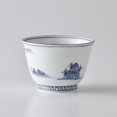 熱賣 日本進口 有田燒手繪山水紋茶杯 主人杯品茗杯 水墨陶瓷杯子
