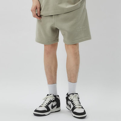 FOG Essentials Shorts 男款 女款 淺灰色 抽繩 運動 休閒 短褲 160BT222003F