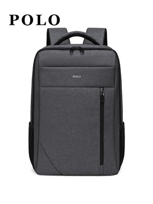 真皮包包 Polo男士背包大容量商務通勤雙肩包17寸電腦雙肩包外出旅行書包