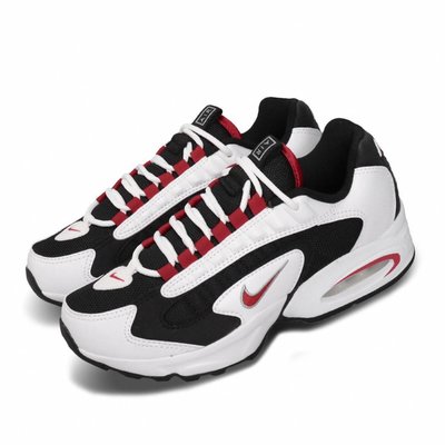 =CodE= NIKE W AIR MAX TRIAX 皮革慢跑鞋(白黑紅) CQ4250-100 老爹鞋 270 女