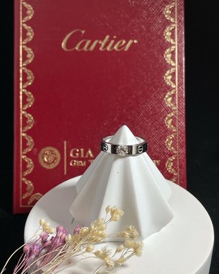 【惠民精品】Cartier 卡地亞 LOVE/GIA戒指52號/精品/首飾/禮物/求婚/情人節/父親節/母親節