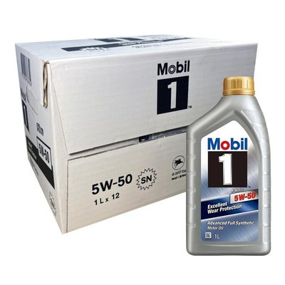 【小如的店】好市多線上代購~MOBIL-1 新金美孚1號5W/50全合成機油(1000ml*12瓶) 93456