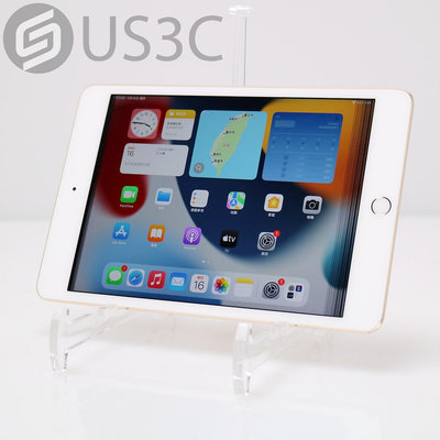 【US3C-桃園春日店】【一元起標】公司貨 Apple iPad mini 4 32G WIFI 金 800萬像素 A8晶片 指紋辨識 二手平板