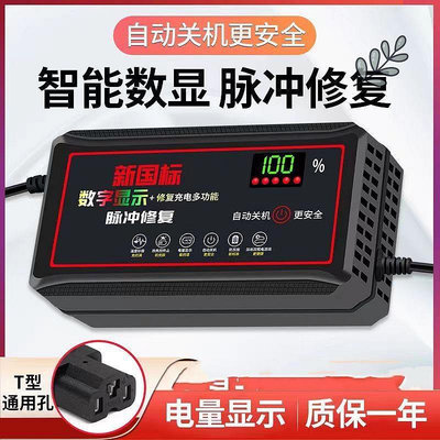 自動斷電 兩輪三輪電動車電瓶電器48V60V72V超級電車通用