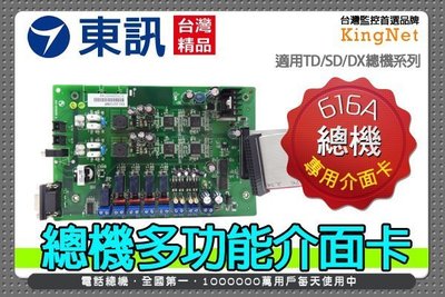 監視器 東訊總機配件~總機多功能介面卡 DX/SD/TD 616A系列 總機專用  TECOM