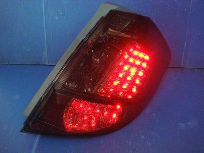 小亞車燈╠ 超亮版HONDA FIT 06 07 08 09 10年 JAZZ 紅黑 晶鑽全LED 尾燈 組