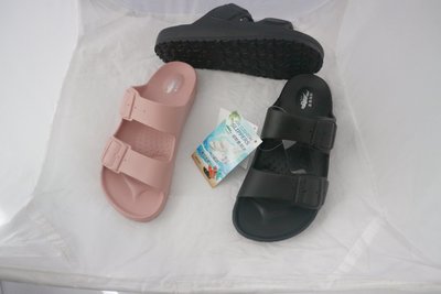 母子鱷魚 5539 男女 情侶 勃肯拖鞋 防水拖鞋 可調整 雙帶 氣墊 拖鞋 軟Q 台灣製造 黑色 粉