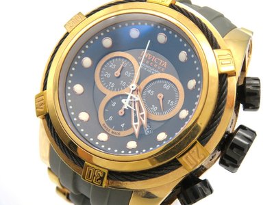 【精品廉售/手錶】瑞士製名錶Invicta英威塔Resrve三眼石英男腕錶/200M*靓款*#14408*防水*美品