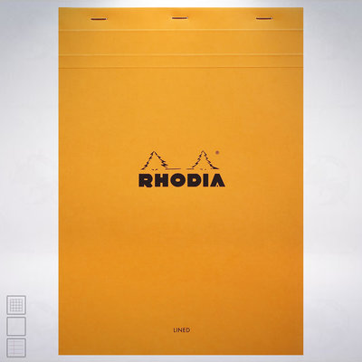 法國 RHODIA Head-Stapled Notepad A4 上掀式筆記本: 橘色/Orange
