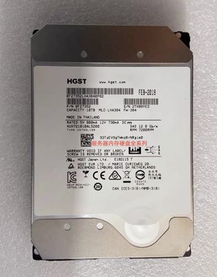 DELL IBM 聯想 浪潮 HUH721010AL4204 硬碟 10T SAS 3.5寸 12GB