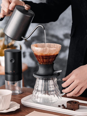 日式手沖咖啡v60聰明杯帶開關家用玻璃過濾硅膠浸泡式滴濾杯器具