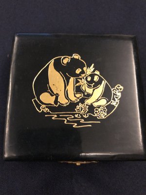 εїз 萬里酷幣~ 1993年 熊貓精製1盎司銀幣 原封包+稀有原盒書 熊貓銀幣