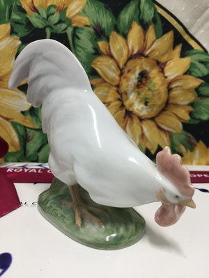 私人收藏出售：皇家哥本哈根 Royal Copenhagen 白色大公雞瓷偶
