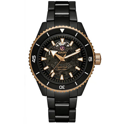 現貨 可自取 RADO R32127162 雷達錶 43mm 庫克船長 高科技陶瓷錶 機械錶 鈦金屬 鏤空 藍寶石 男錶