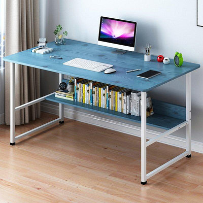 億家達電腦桌台式家用簡易書桌簡約現代桌子臥室寫字台學生學習桌
