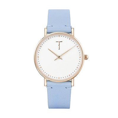 TYLOR 極簡美學 皮革錶帶 粉嫩春夏 時尚腕錶 TLAF004
