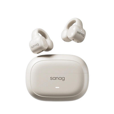 耳機阿里sanag塞那S3耳機耳夾式氣骨傳導運動不入耳掛耳骨傳導