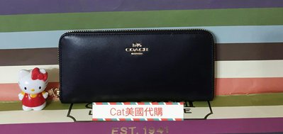 現貨特價~全新專櫃款COACH 黑色真皮長夾~特價$4580含運