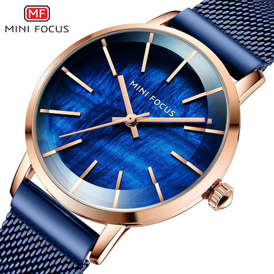現貨女士手錶腕錶MINI FOCUS品牌女錶日本機芯貝母錶面防水米蘭網帶女手錶0257L