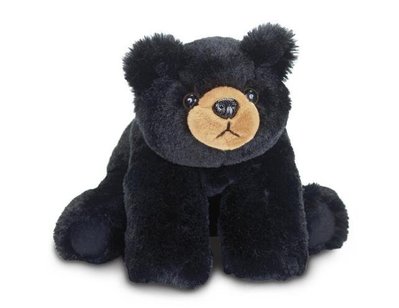 3718A 日本進口 限量品 柔軟的黑熊絨毛娃娃 小黑熊玩偶絨毛娃娃抱枕熊 可愛小熊娃娃禮物沙發擺飾靠枕