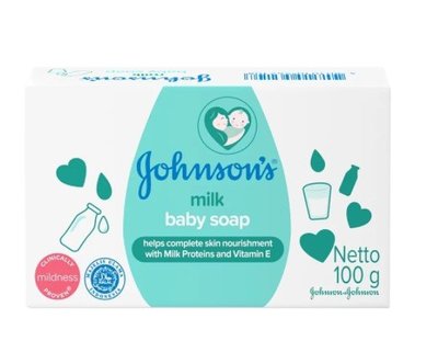 【Johnson's 嬌生】嬰兒潤膚香皂-牛奶(100g)