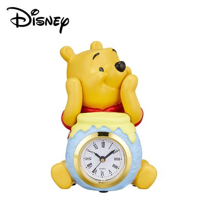 小熊維尼 造型時鐘 滑動式秒針 靜音時鐘 指針時鐘 維尼 Winnie 迪士尼 Disney 日本正版【101322】
