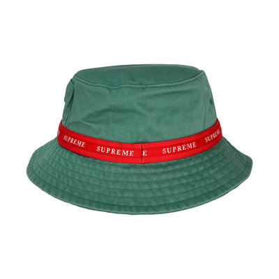 SUPREME 漁夫帽JACQUARD LOGO TAPING CRUSHER 綠色⫷ScrewCap