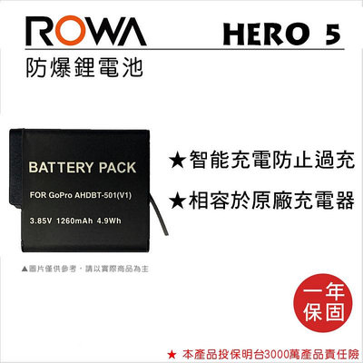 【老闆的家當】ROWA樂華 GOPRO AHDBT-501 副廠鋰電池