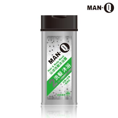 MAN-Q 2in1沁涼洗髮沐浴露 350ml/瓶