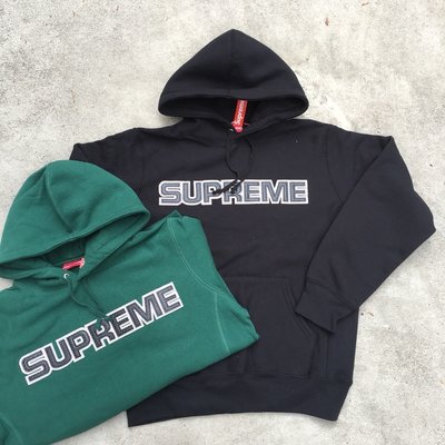 ☆LimeLight☆ Supreme Perforated Leather Hooded Sweatshirt 帽T