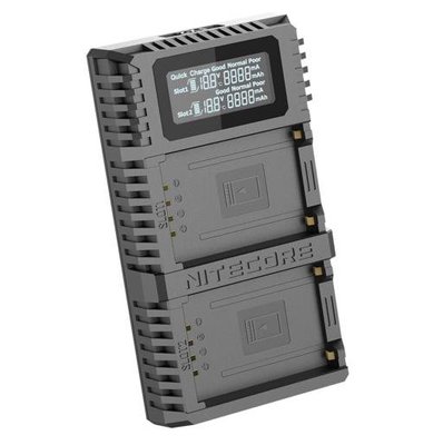 NITECORE FX2 Pro USB LCD 液晶 電量顯示 雙槽 充電器 Fujifilm NP-T125 雙座充