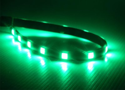 回饋買家 台灣製造 綠光 31cm LED 三晶 5050 12P 軟燈條 氣氛 車底燈 日行燈 照明 LED軟燈條