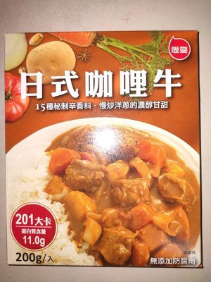 聯夏 免煮菜- 日式咖哩牛肉 料理包 200g (6入/組)
