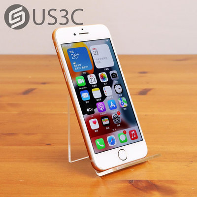 【US3C-板橋店】【一元起標】公司貨 Apple iPhone 8 i8 64G 4.7吋 金 A11仿生晶片 4G手機 指紋辨識 蘋果手機 二手手機