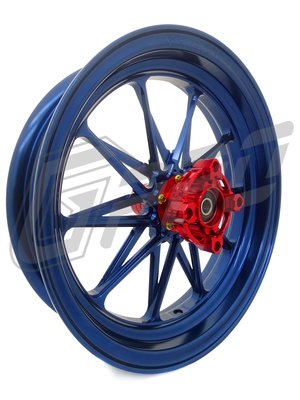【G-PRO 鋁合金輕量化鍛造輪圈】GPRO 兩件式專利鍛框 『普魯士藍』鋁框 鍛框 輪圈 輪框 機車 速克達