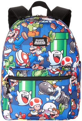 預購 美國帶回 Super Mario 超級瑪利兄弟 馬力歐 任天堂 兒童後背包 書包 遠足包 16" 生日禮