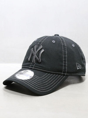新款2024鴨舌帽子夏天男女MLB棒球帽940洋基軟頂大標NY黑色UU代購
