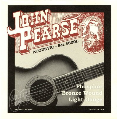 【老羊樂器店】開發票 John Pearse 民謠吉他弦 木吉他弦 磷青銅 600L (12-53) 美國製 公司貨