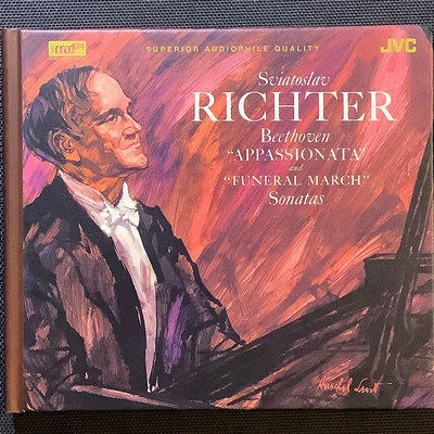 Richter李希特/鋼琴 Beethoven貝多芬-鋼琴奏鳴曲「熱情」、「送葬進行曲」2004年日本JVC版XRCD K2版