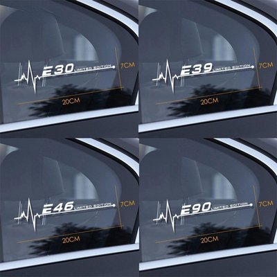 BMW寶馬 汽車側窗貼紙 汽車貼紙 適用於BMW E28 E30 E34 E36 E39 E46 E53 E60 E61-概念汽車