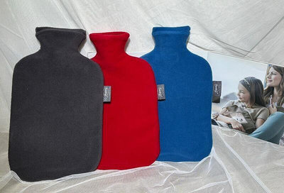 現貨：熱水袋　德國fashy 棉絨素色造型 2L冷熱水袋