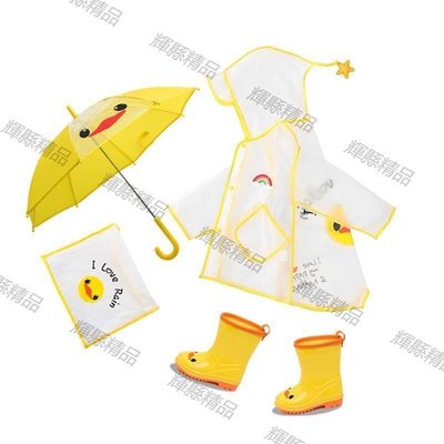 現貨 兒童雨衣男童歲幼兒園寶寶透明雨衣女童全身雨披-可開發票